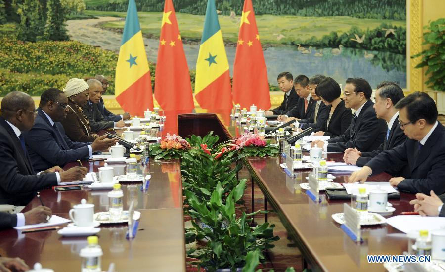Премьер Госсовета КНР Ли Кэцян провел встречу с президентом Сенегала (2)