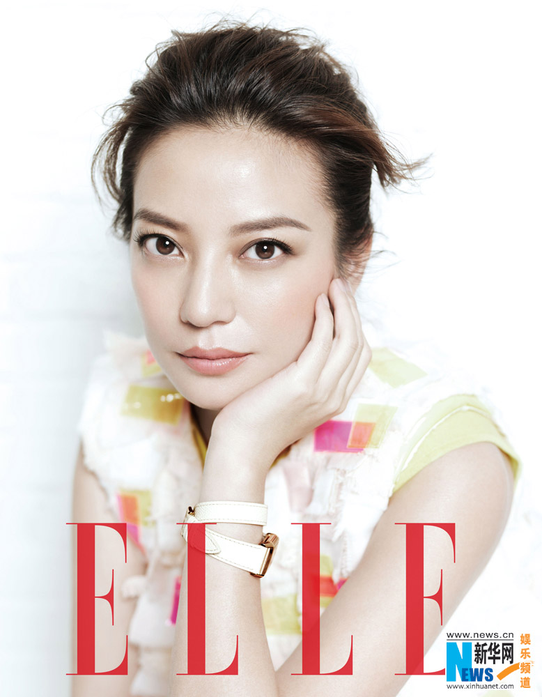 Чжао Вэй позирует для журнала《ELLE》