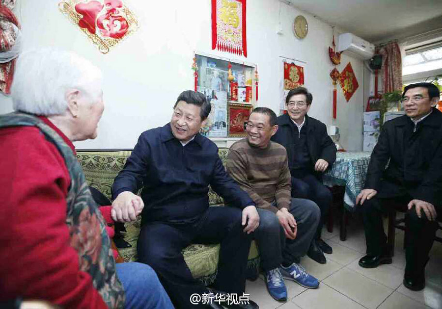 Си Цзиньпин навестил своих «соседей» в центре Пекина (2)