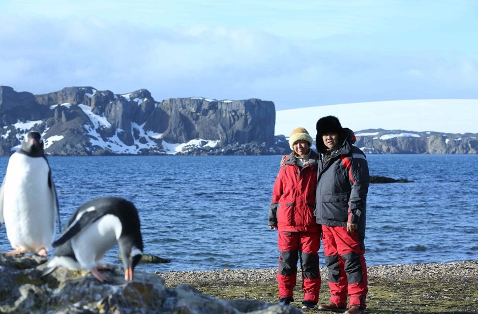 Свадьба китайских молодоженов на Южном полюсе (2)