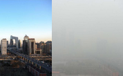 Смог рассеялся и качество воздуха улучшилось в Пекине после дождя