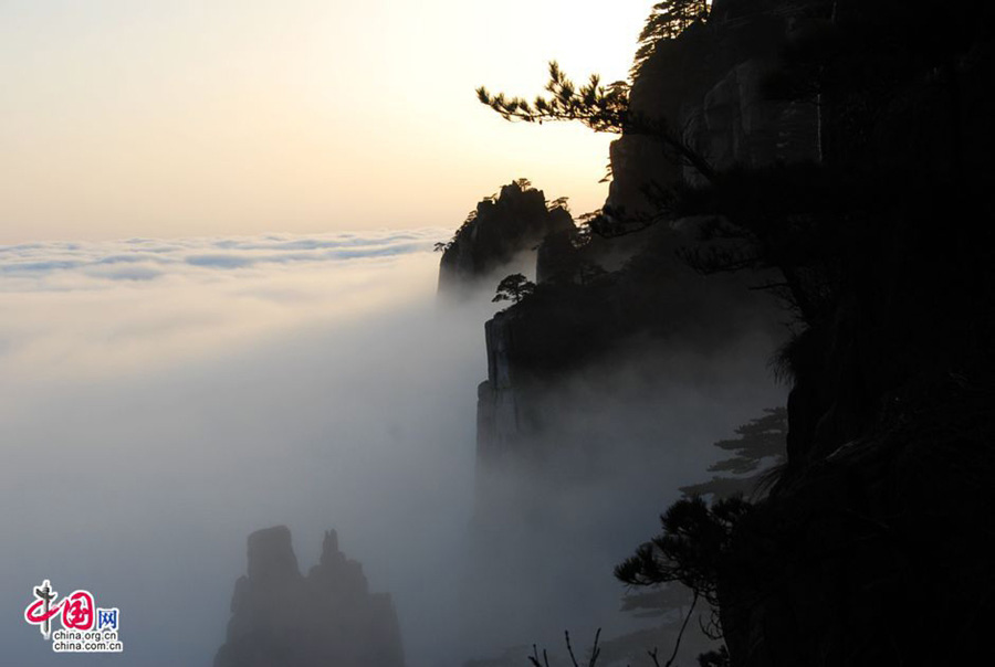Сказочное облачное море в горах Хуаншань (4)