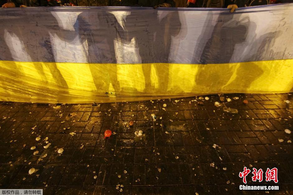 Столкновение во время митинга в Украине (4)