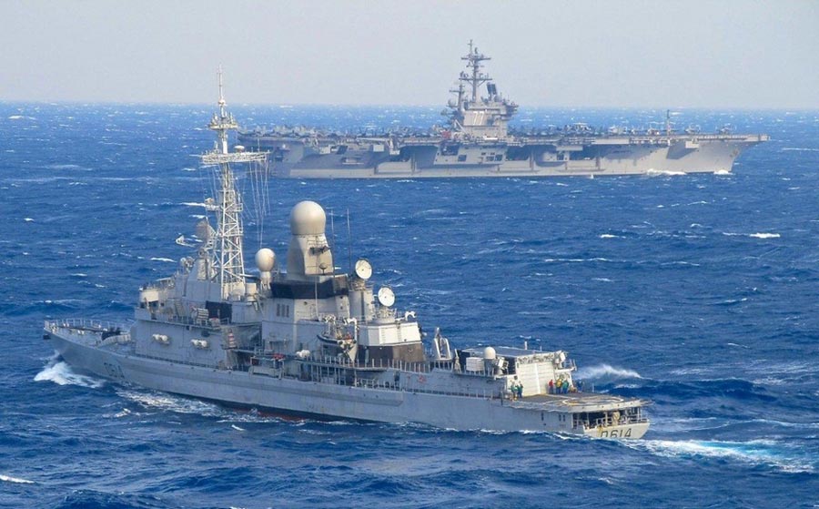 ВМФ США и Франции провели совместные учения в Средиземном море (2)