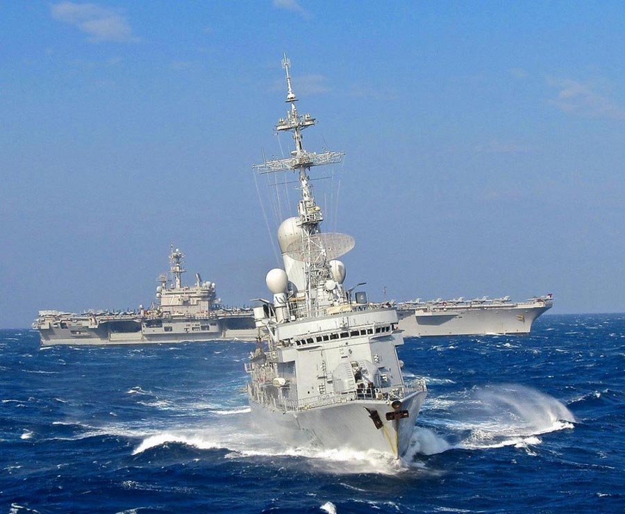 ВМФ США и Франции провели совместные учения в Средиземном море