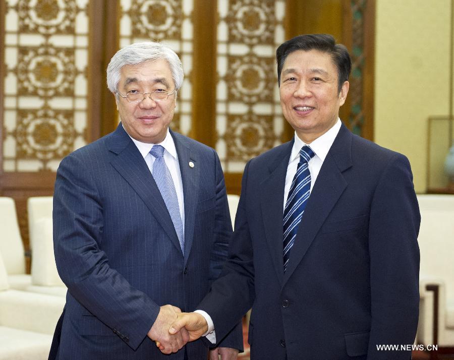 Встреча зампредседателя КНР Ли Юаньчао с главой МИД Казахстана