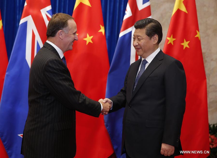 Си Цзиньпин провел встречу с премьер-министром Новой Зеландии