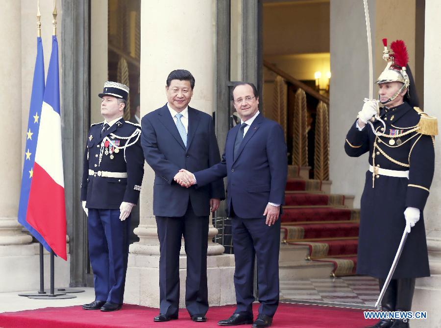 Встреча Си Цзиньпина с президентом Франции (2)