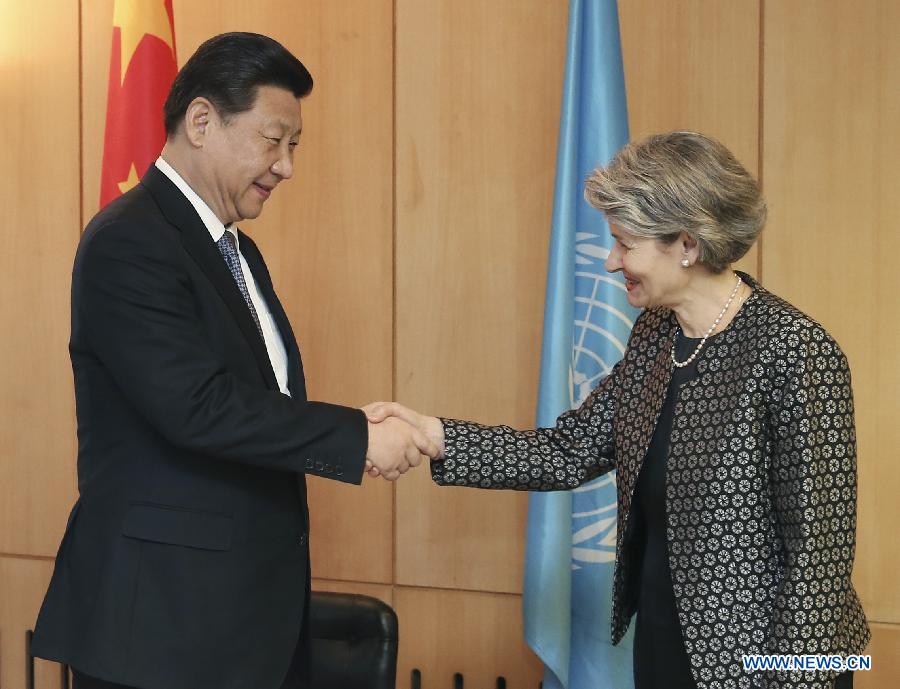 Си Цзиньпин встретился в генеральным директором ЮНЕСКО Ириной Боковой