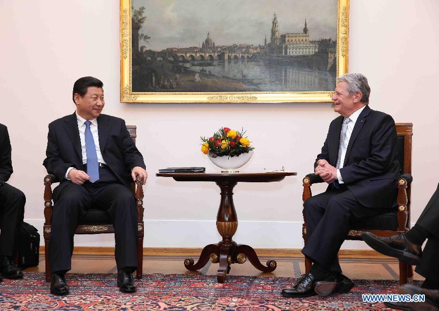 Си Цзиньпин встретился с президентом Германии Йоахимом Гауком (4)