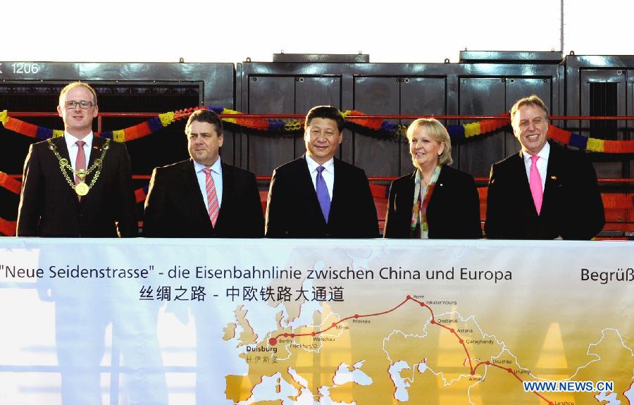 Председатель КНР Си Цзиньпин осмотрел порт Дуйсбург в Германии