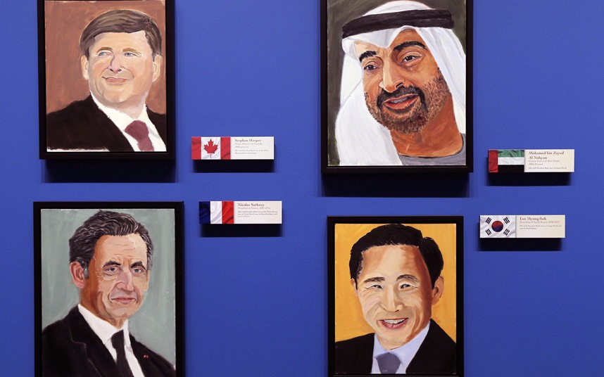 Джордж Буш-младший показал написанные им портреты мировых лидеров (7)