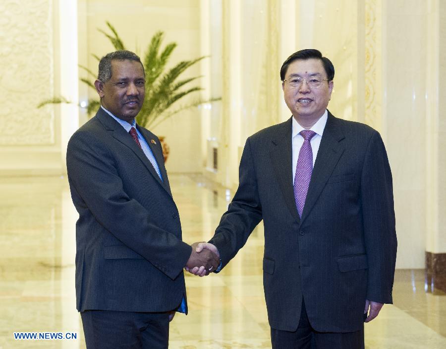 Чжан Дэцзян провел переговоры с председателем Национальной ассамблеи Судана Аль-Фатихом Изз Аль-Дином