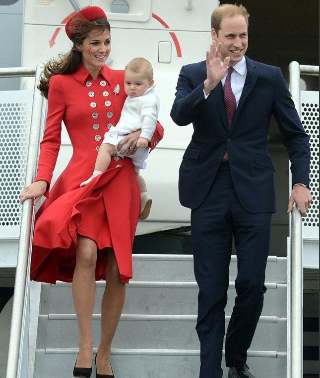 Британский принц Уильям с супругой и сыном приехали в Новую Зеландию