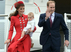 Принц Уильям с супругой и сыном
