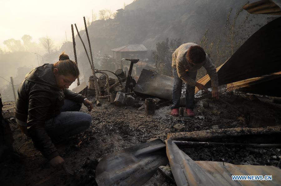 Жертвами лесного пожара в Чили стали 11 человек, около 10 тыс эвакуированы (2)