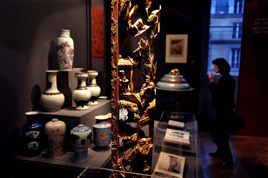Выставка китайских художественных ценностей состоялась в Париже (4)