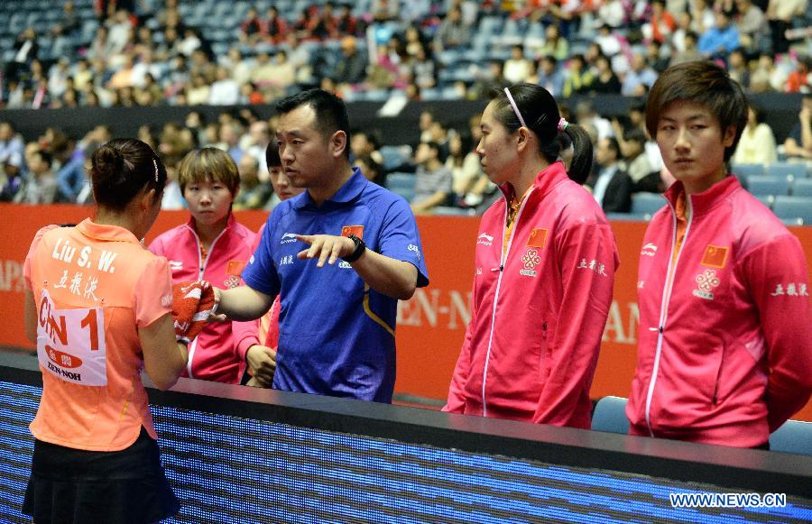 Женская сборная Китая обыграла польскую на групповом этапе командного чемпионата мира по настольному теннису (4)