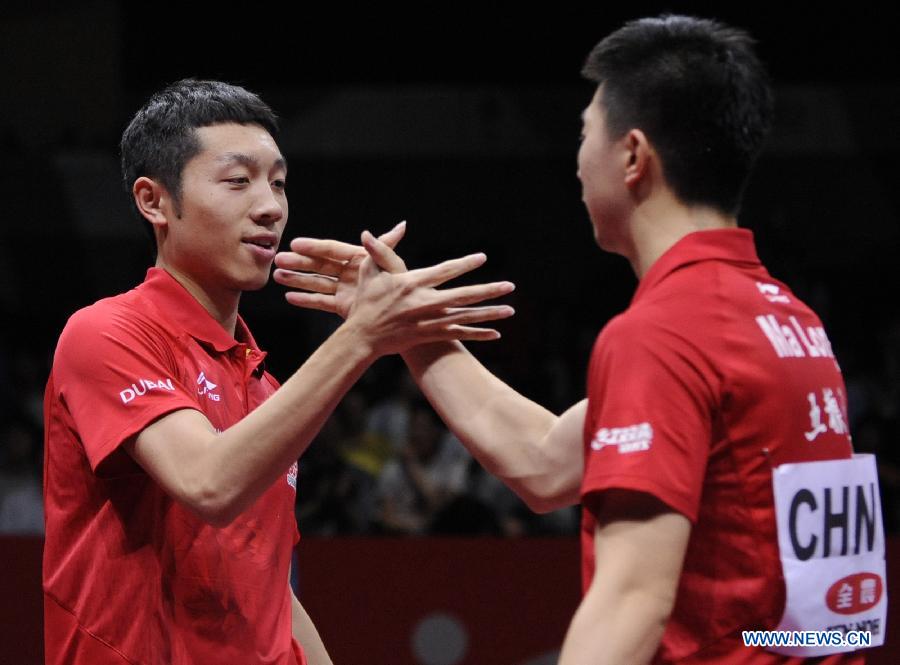 Мужская сборная Китая одержала победу на сборной Германии на чемпионате мира по настольному теннису (12)