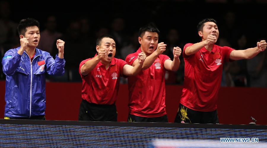Мужская сборная Китая одержала победу на сборной Германии на чемпионате мира по настольному теннису (7)