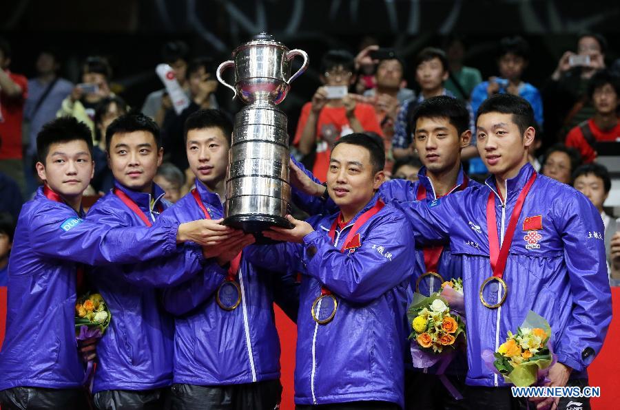 Мужская сборная Китая одержала победу на сборной Германии на чемпионате мира по настольному теннису (3)