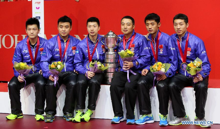 Мужская сборная Китая одержала победу на сборной Германии на чемпионате мира по настольному теннису (5)