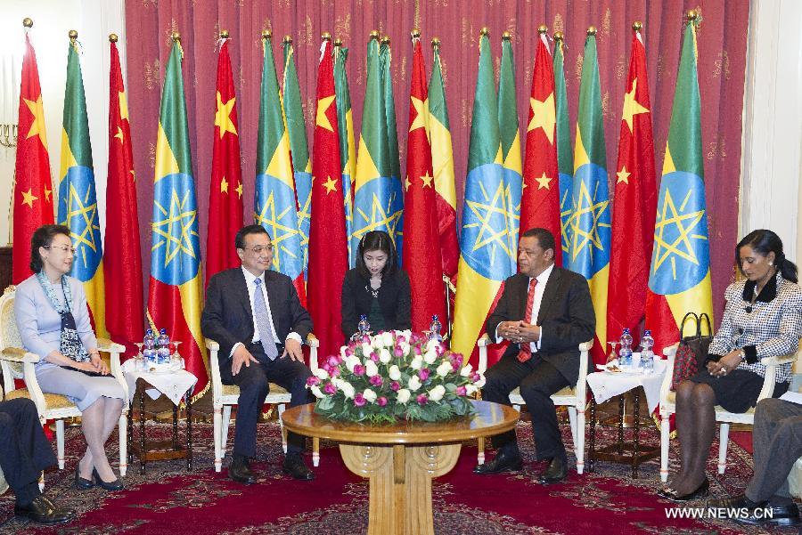 Ли Кэцян встретился с президентом Эфиопии Мулату Тешоме (4)