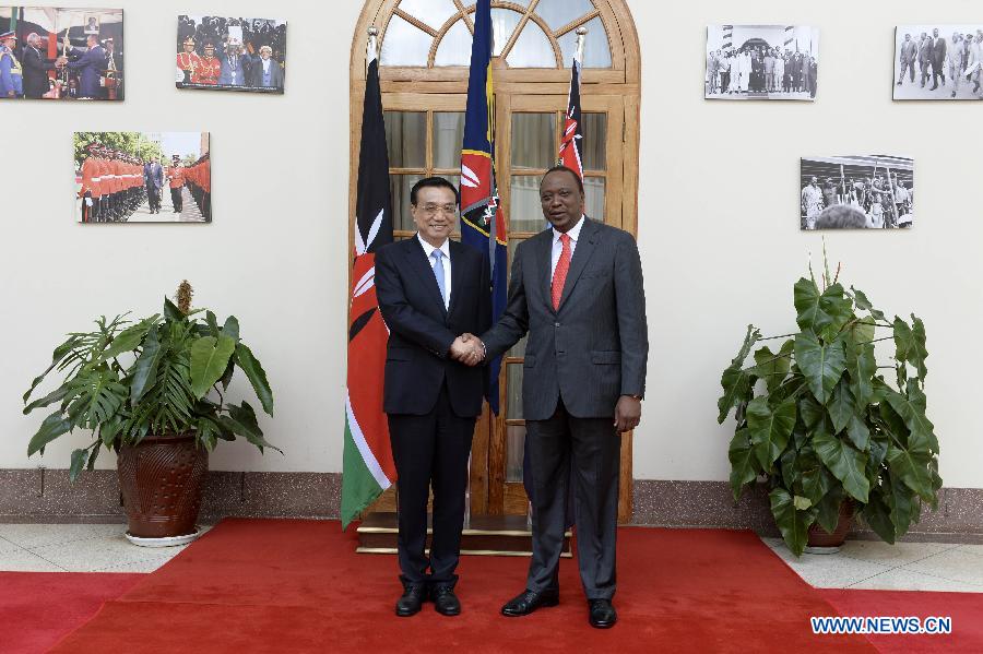 Премьер Госсовета КНР Ли Кэцян провел переговоры с президентом Кении Ухуру Кениятой (2)
