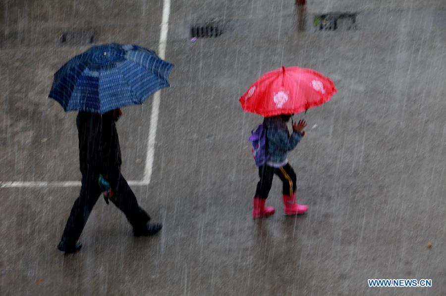 В Южном Китае мощный ливень нарушил привычный ритм жизни 16 тыс человек (4)