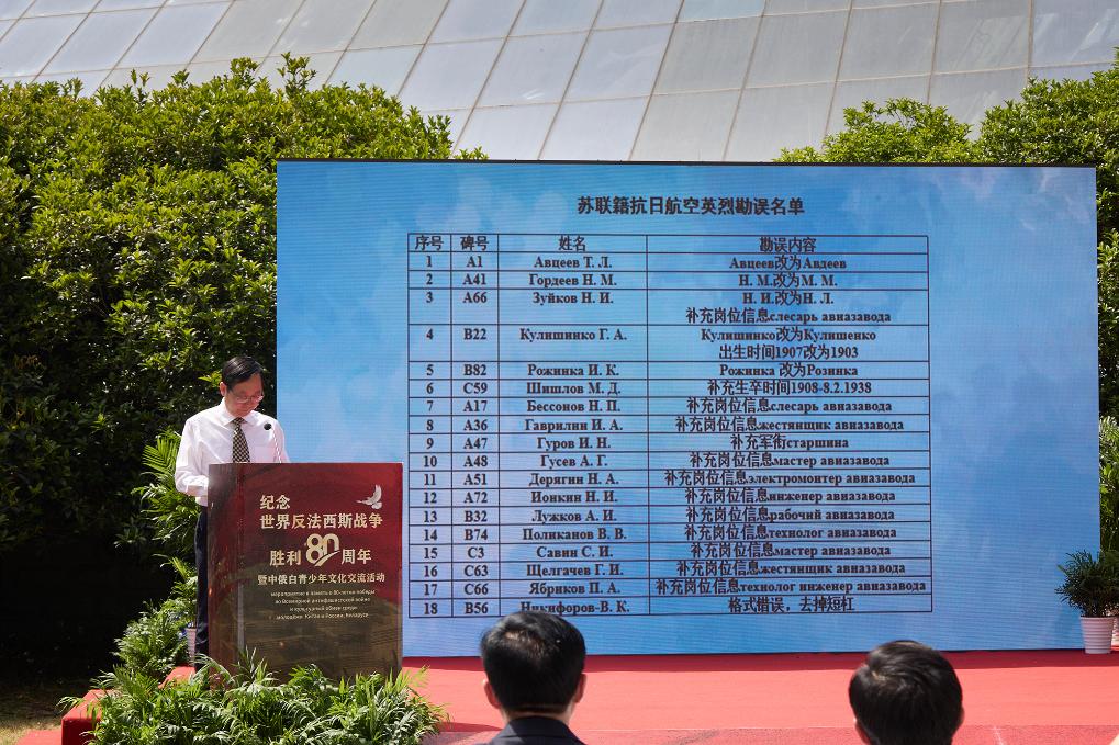 Российская делегация из преподавателей и школьников посетила Нанкинский мемориальный музей летчиков-мучеников антияпонской войны в Китае