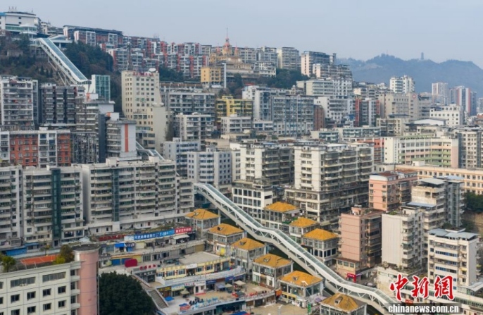 В Чунцине откроется эскалаторный комплекс с перепадом высот 240 м