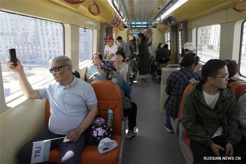 В Казахстане запущена система легкорельсового транспорта Astana LRT